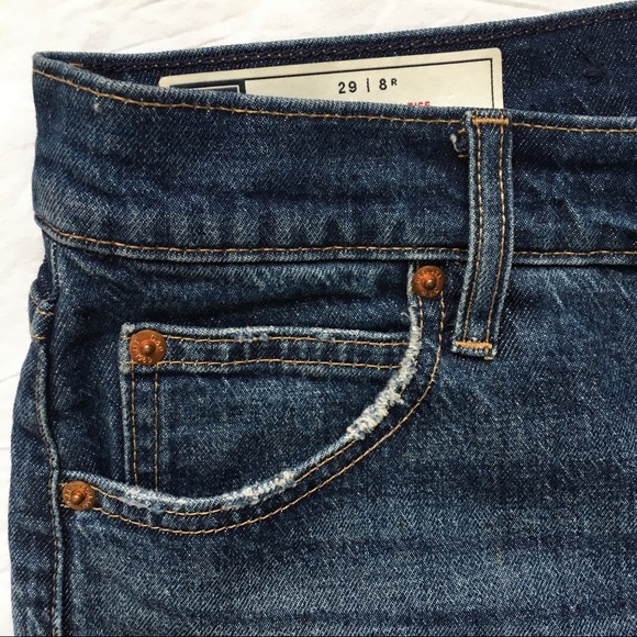 GAP mom jean high rise jeans size 29 dark wash - Picture 3 of 16